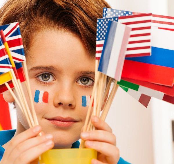 depositphotos  stock photo french boy with flag on